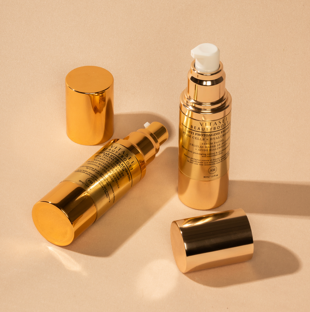 Kit de serums faciales día y noche  con células madre vegetales