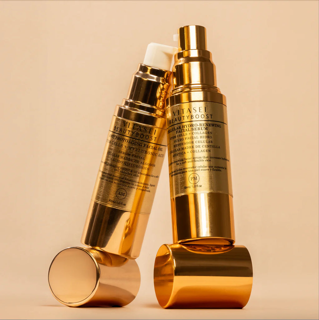 Kit de serums faciales día y noche  con células madre vegetales